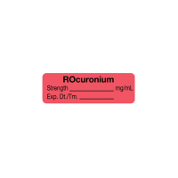 ULAL056 LABEL ROCURONIUM MG/ML FL. RED EXP. FORMAT 1.5" X .5"