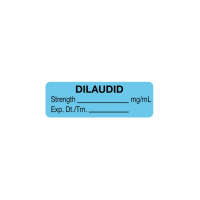 ULAL768 LABEL DILAUDID MG/ML LIGHT BLUE EXP FORMAT 1.5" X .5" 610/RL