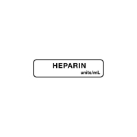 ULAM1191 LABEL HEPARIN ______ BLANK WHITE