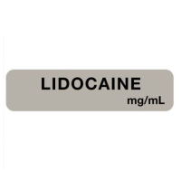 ULAM2262 LABEL LIDOCAINE MG/ML GRAY