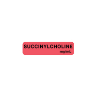 ULAM2292 LABEL SUCCINYLCHOLINE MG/ML FL. RED