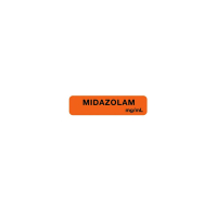 ULAM7951 LABEL MIDAZOLAM ORANGE 1/14"x 5/16" UAL