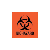 ULBH501 BIOHAZARD LABELS RED 8X10