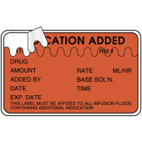 ULHH507 LABEL MEDICATION ADDED TEARMEDICATION ADDED TARE AWAY HIPPAA