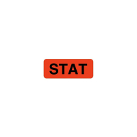 ULHT116 STAT LABEL FL. RED 1 1/4" X 5/16"