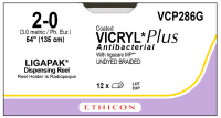 VCP286G SUTURE VICRYL 2-0  54" CTD UNDYE BRD