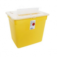 Z31143798 SHARPS CONTAINER SPLIT LID 10GL YELLOW 39.4X54X30.5 CM