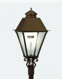 3000H COACHMAN GASLIGHT, ALUM, FITS 3" POST