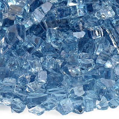 AFFPABL10J NLA-1/4" Pacific Blue, 10 lb. Jar Fire Glass