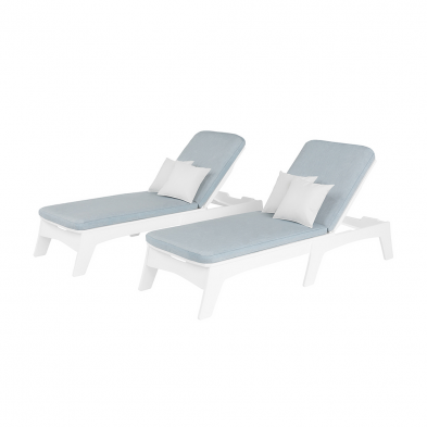 LLMSCCSTD4634 Ledge Lounger - Mainstay - Cushion for Chaise (White)
