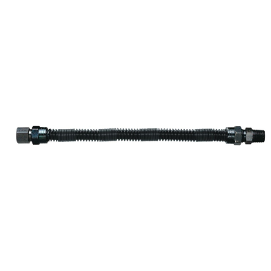 SSQFLEX8448 S.S. Flex Hose 48"-1/2" Fm Fl x 1/2 Male Fl Blk Quiet Flex
