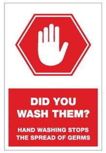 ZAIS-DISGEN6711-COVSWH DISGEN6711-COVSWH 7.875"W X 11.875"H STYRENE SIGN (4/PK)