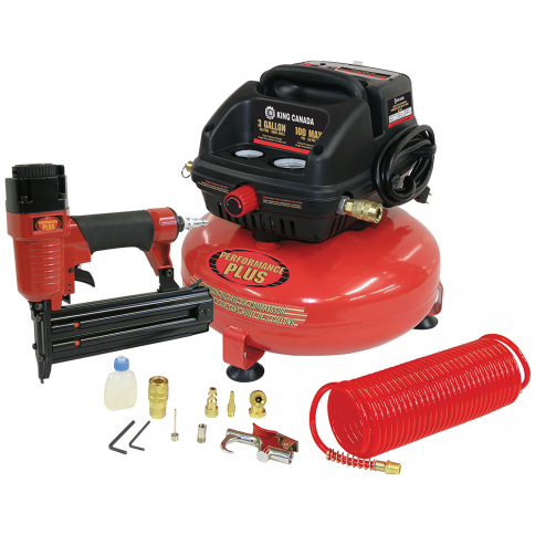 8438/8200B 3 GALLON OIL-FREE AIR COMPRESSOR COMBO KIT