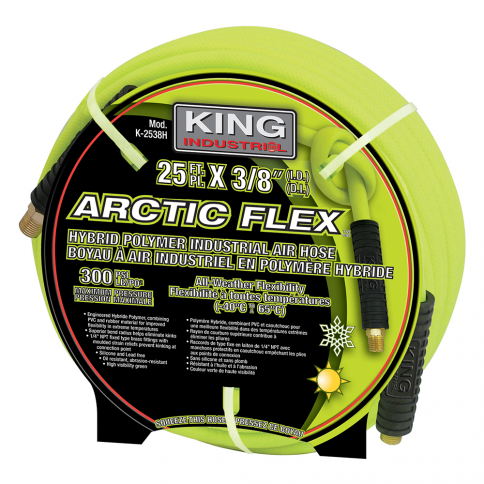 K-2538H 3/8" X 25' HYBRID POLYMER INDUSTRIAL AIR HOSE