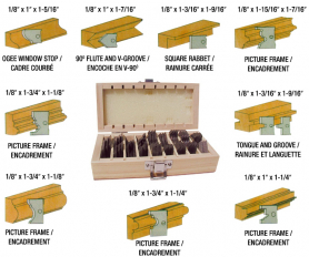 K-4509K 10 PC. HIGH SPEED STEEL MOULDING KNIFE SET