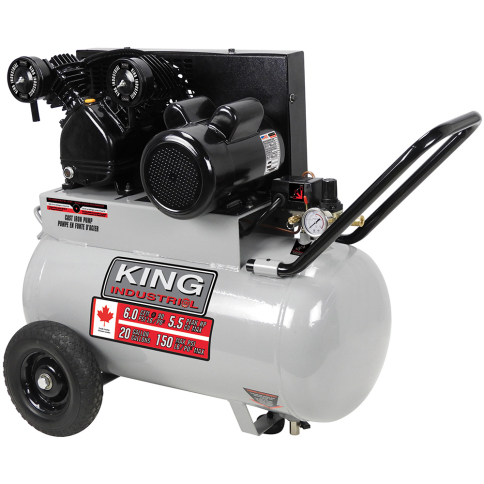 KC-2051H2 Compresseur &agrave; air 5.5 CV d&eacute;bit Max de 20 gallons