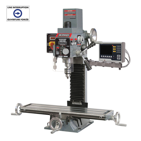 KC-20VS-2/DRO MILLING DRILLING MACHINE WITH 3 AXIS DIGITAL READOUT