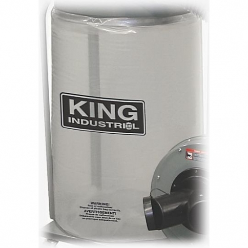 KDCB-5 5 PC. SEE THROUGH PLASTIC BOTTOM DUST BAG KIT