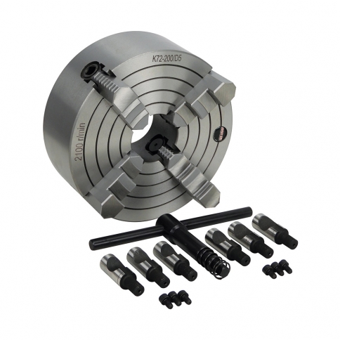 KLC-48-D1-5 8" -4 JAW METAL LATHE CHUCK (D1-5)