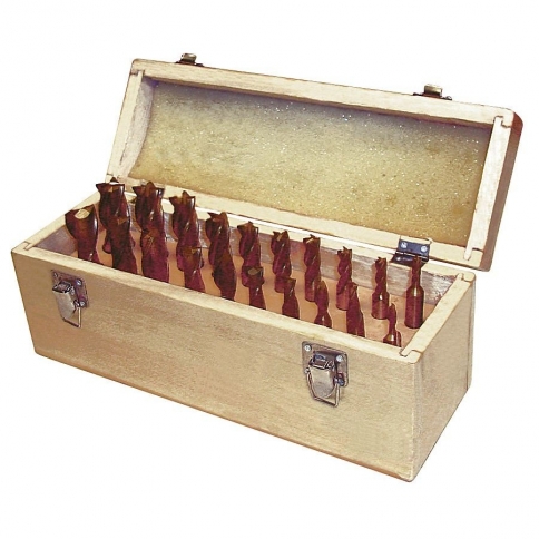 KM-120 20 PC. TITANIUM COATED END MILL SET