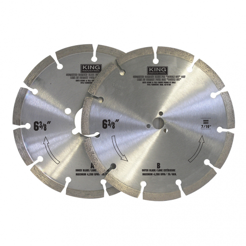 KW-9162 6-3/8'' SEGMENTED DIAMOND STONE BLADE SET
