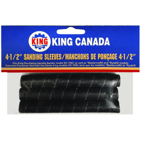 SL-412-K-80 3 PC. 4-1/2" X 1/2" -80 GRIT WOOD SANDING SLEEVE KIT