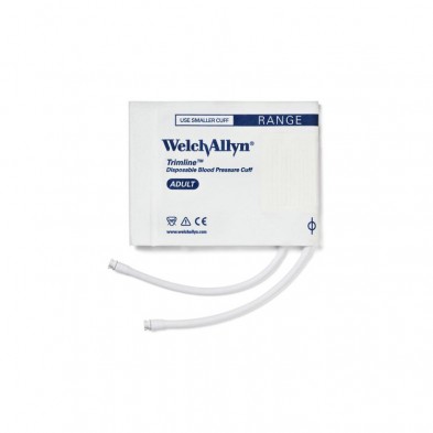 EM-3003-9023 WA Trimline Disp. BP Cuff Adult, 2 tube threaded 20/case