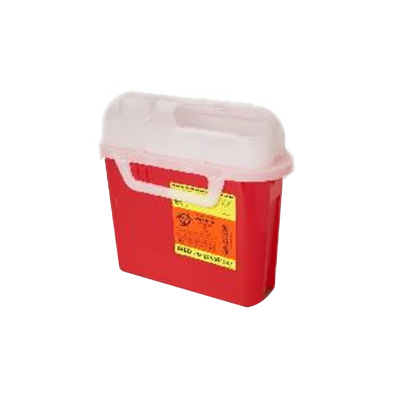 EM-3303-5425 Sharps Container - 5.4 quart pearl 12/case