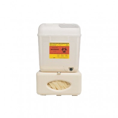 EM-3330-5550 Sharps Wall Bracket w/Glove Holder & 5.4 Sharp