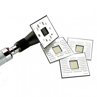 EM-3502-8250 Fixation Cards for dynamic retinoscopy (set of four)
