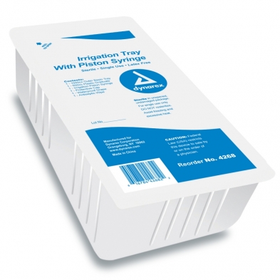 EM-4801-4268 Irrigation Tray With 60cc Piston Syringe 20/case