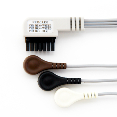 EM-5450-0150 DR200/300 3 Lead Holter Patient Cable, Adult  38"