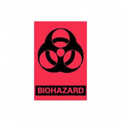 EM-5962-2351 Biohazard Labels 3" x 2", 500/roll