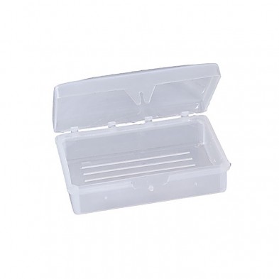 EM-6000-0SD3 Clear Soap Dish, Hinged Lid, 100/cs