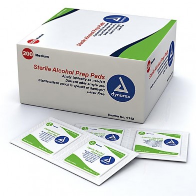 EM-6300-0001 Alcohol Prep Pad, Medium 200/box