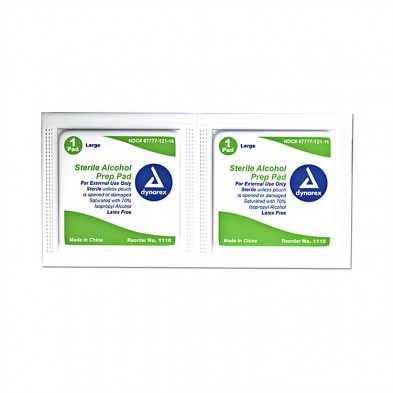 EM-6300-1106 Alcohol Prep Pad,  Large 100/box