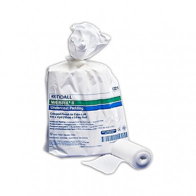 EM-6322-4221 Webril II Cast Padding 4" x 4 yard 12 rolls/bag