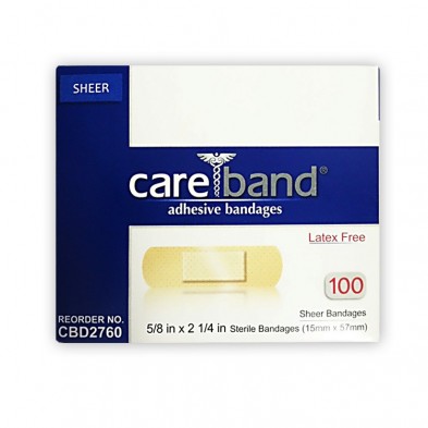 EM-6323-4828 Bandaid Jr.,Sheer, 5/8" x 2 1/4", 100/BX