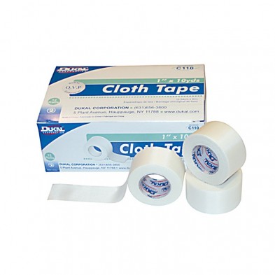 EM-6326-C110 Surgical Tape,  Cloth, 1" x 10 yds, 12 rl/bx