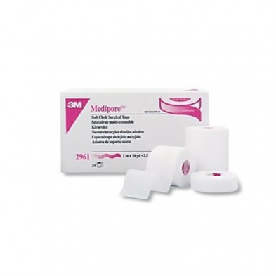 EM-6328-2961 Medipore H Soft Cloth Surgical Tape - 1" x 10 yd.
