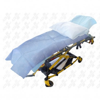 EM-6496-7602 Stretcher Sheet, Fitted Light Blue 30"x 72" 50/case