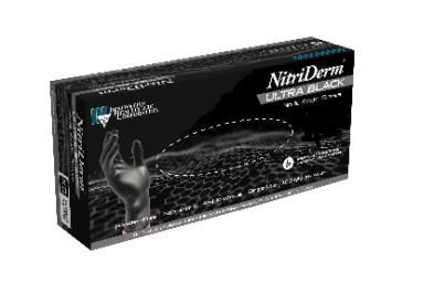 EM-6500-7350 Black Nitrile Exam Gloves PF Tex - XL, Black 100/box