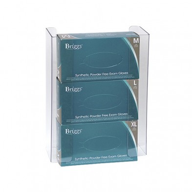 EM-6530-5362 Glove Dispenser, Clear PTEG, Triple