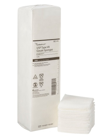 EM-6625-2346 3"x 3" NS Gauze Sponge 12-ply 200/sleeve