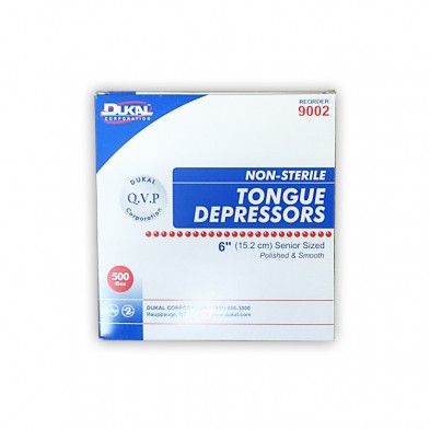 EM-6629-0002 Tongue Depressor Senior 6", NS, 500/box