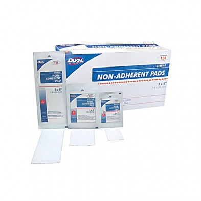 EM-6635-0134 3"x 4" Non-Adherent Dressing (Telfa), Sterile,100/bx,Dukal