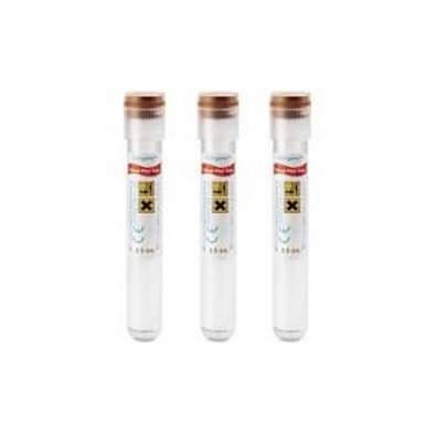 EM-6832-2101 2.5ml Red Hemogard closure 16 x 100mm 100/case