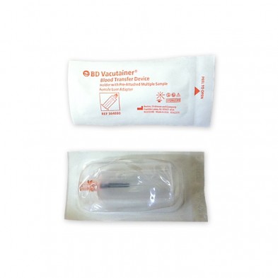 EM-6832-4880 Female Luer Adapter, Pre-Attached Holder