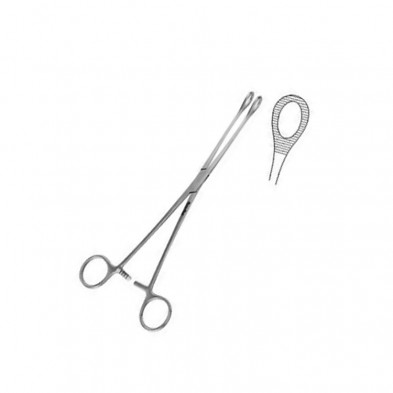 EM-687H-7614 MH Foerster Forcep 7" Curved SER