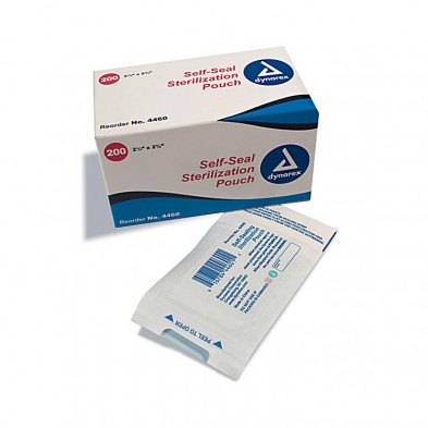EM-6910-4460 Autoclave Self Seal Pouch 2 1/4"x 2 3/4" - 200/box